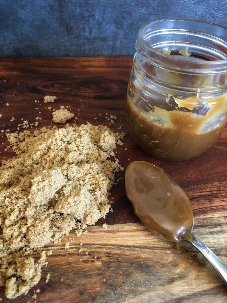 Warm vanilla caramel sauce