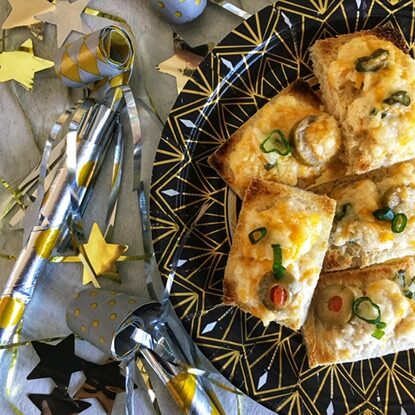New Year’s Crab Toasts