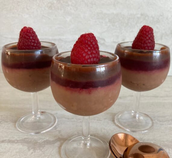 Simply Sinful Chocolate Raspberry Mousse Cups